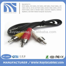 3.5 mm Jack to 3 RCA Audio Video AV Adapter Cable